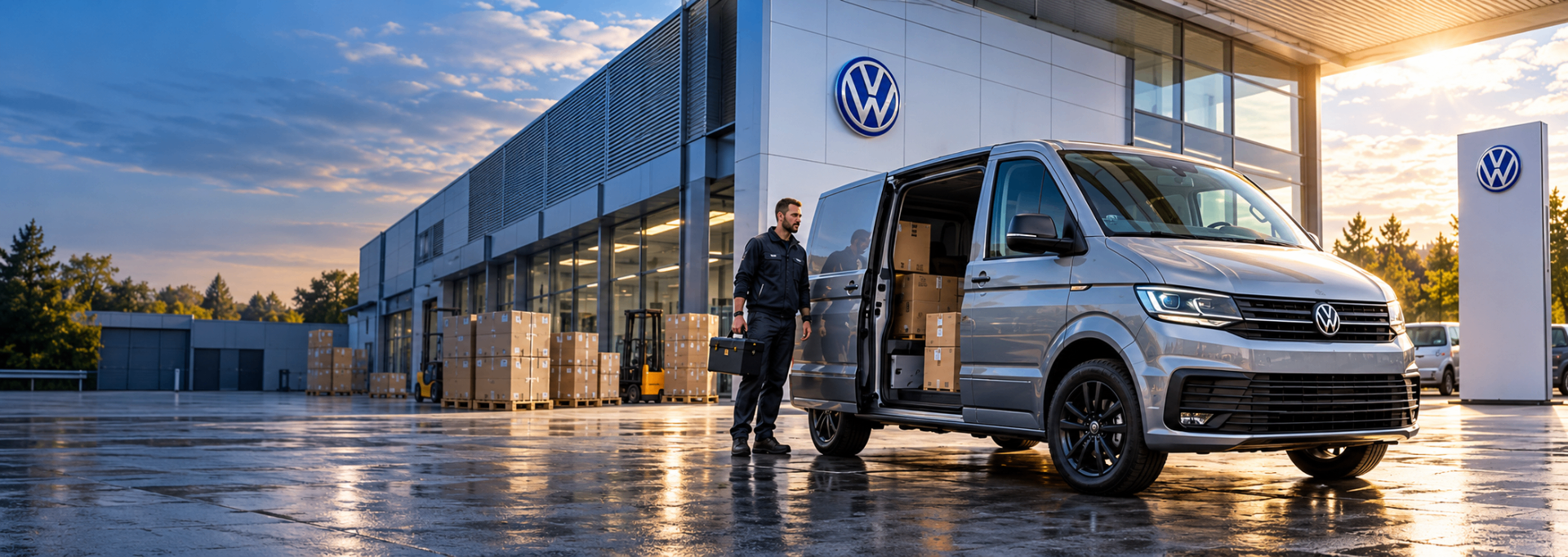 Volkswagen Nutzfahrzeug am Autohaus